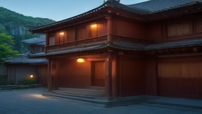 咒术回战动漫场景，主角虎杖悠仁与宿傩对峙，黑暗背景下咒力特效绚丽，紧张感十足