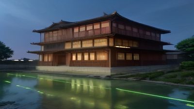 我的英雄学院动漫场景，众多超级英雄学生并肩而立，背景城市壮阔，热血集体画面震撼